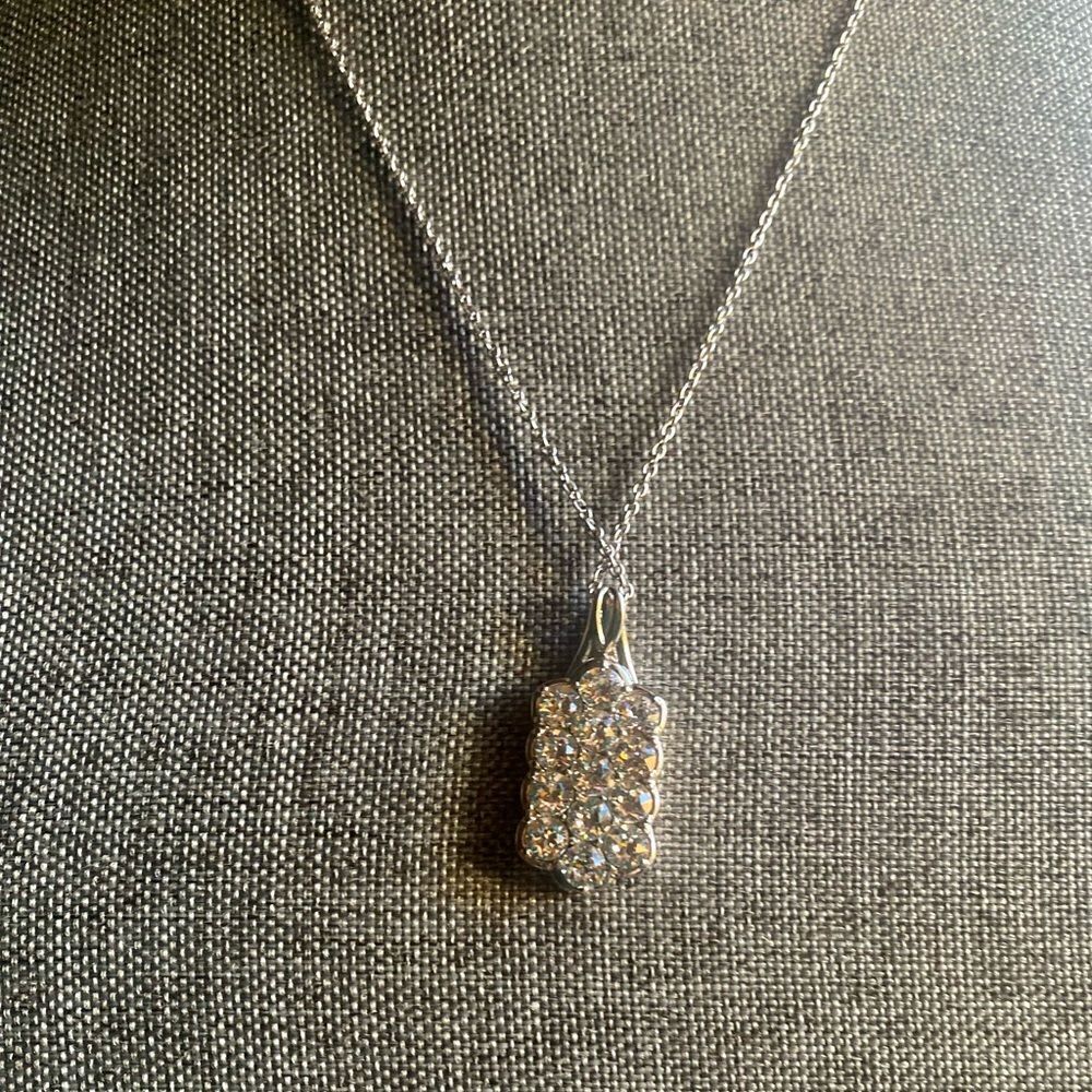 Mini Dog Tag CZ 316LSS Necklace